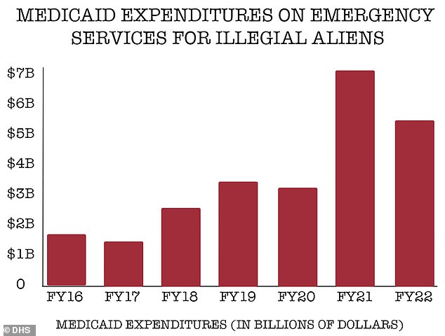 The cost of Medicaid for non-legal immigrants alone has surged this past decade